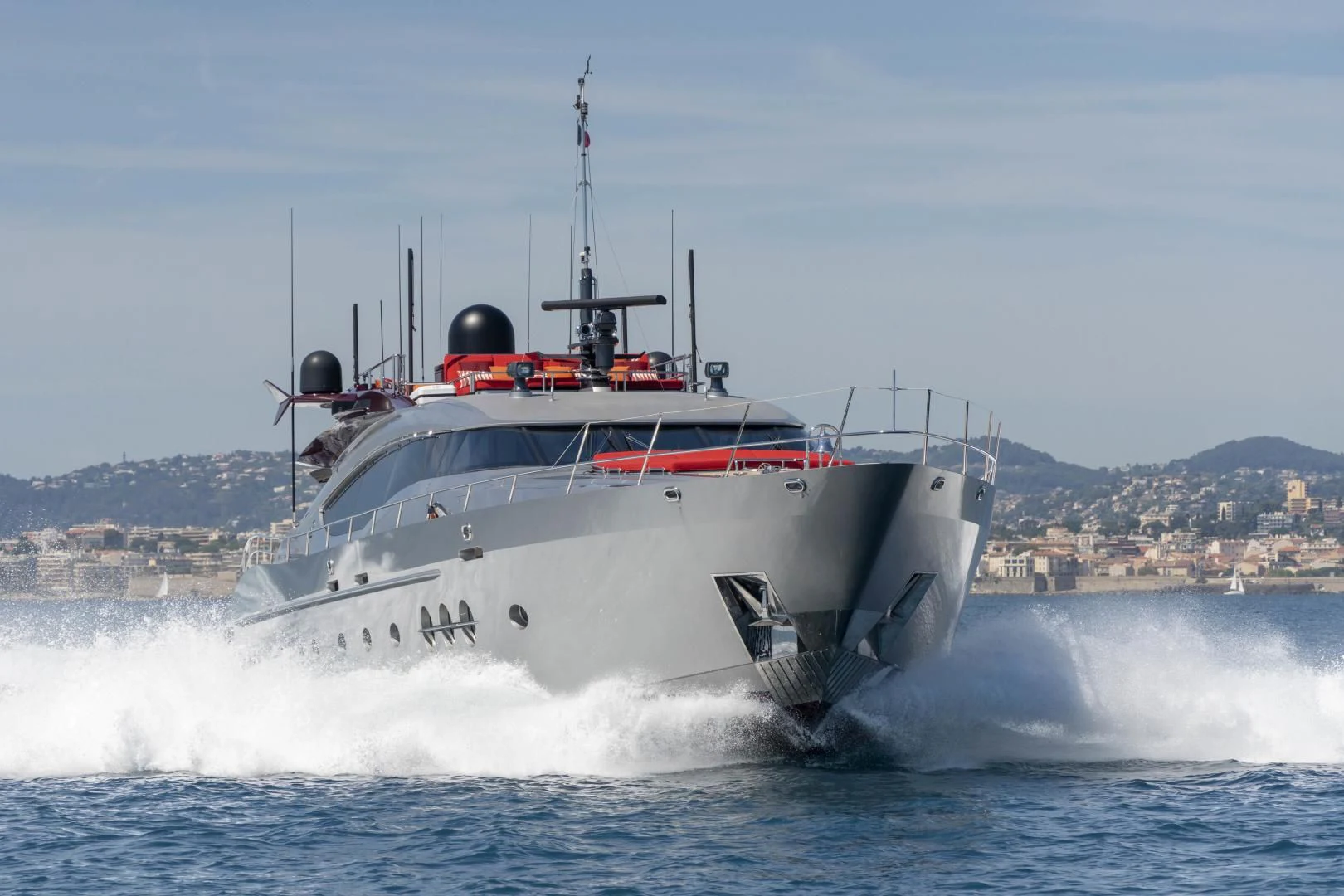 a boat on the water aboard KJOS Yacht for Charter