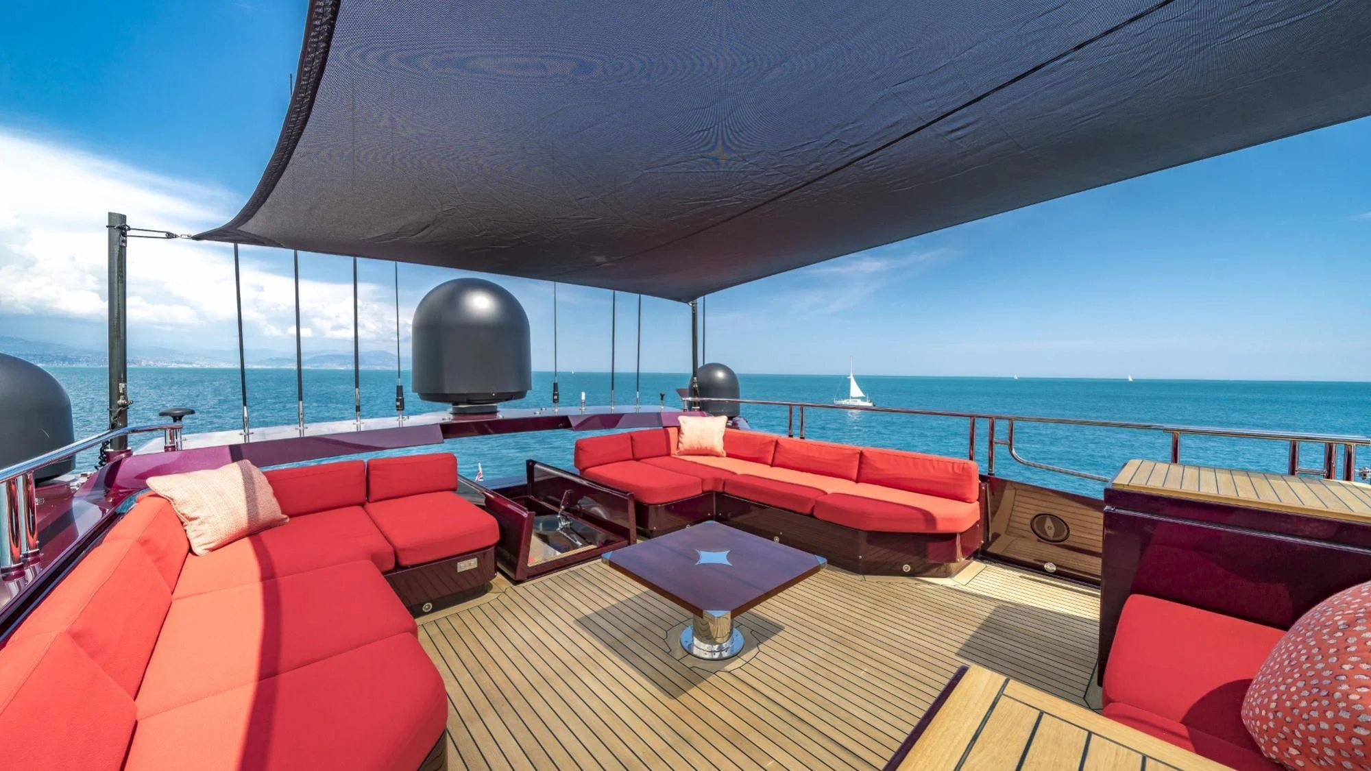 a boat on the water aboard KJOS Yacht for Charter