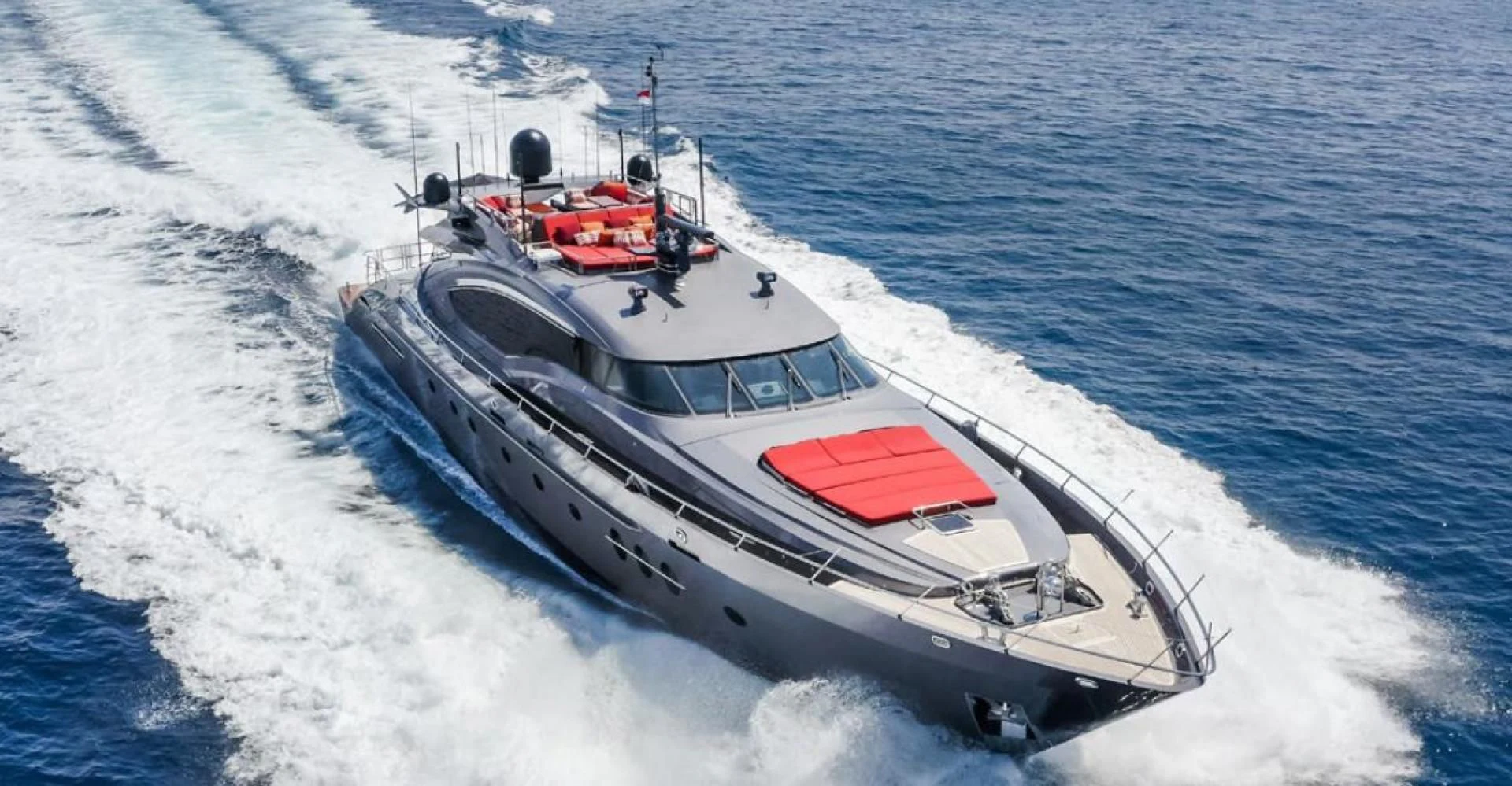 a boat on the water aboard KJOS Yacht for Charter