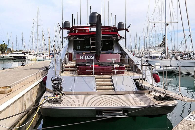 a boat on the water aboard KJOS Yacht for Charter