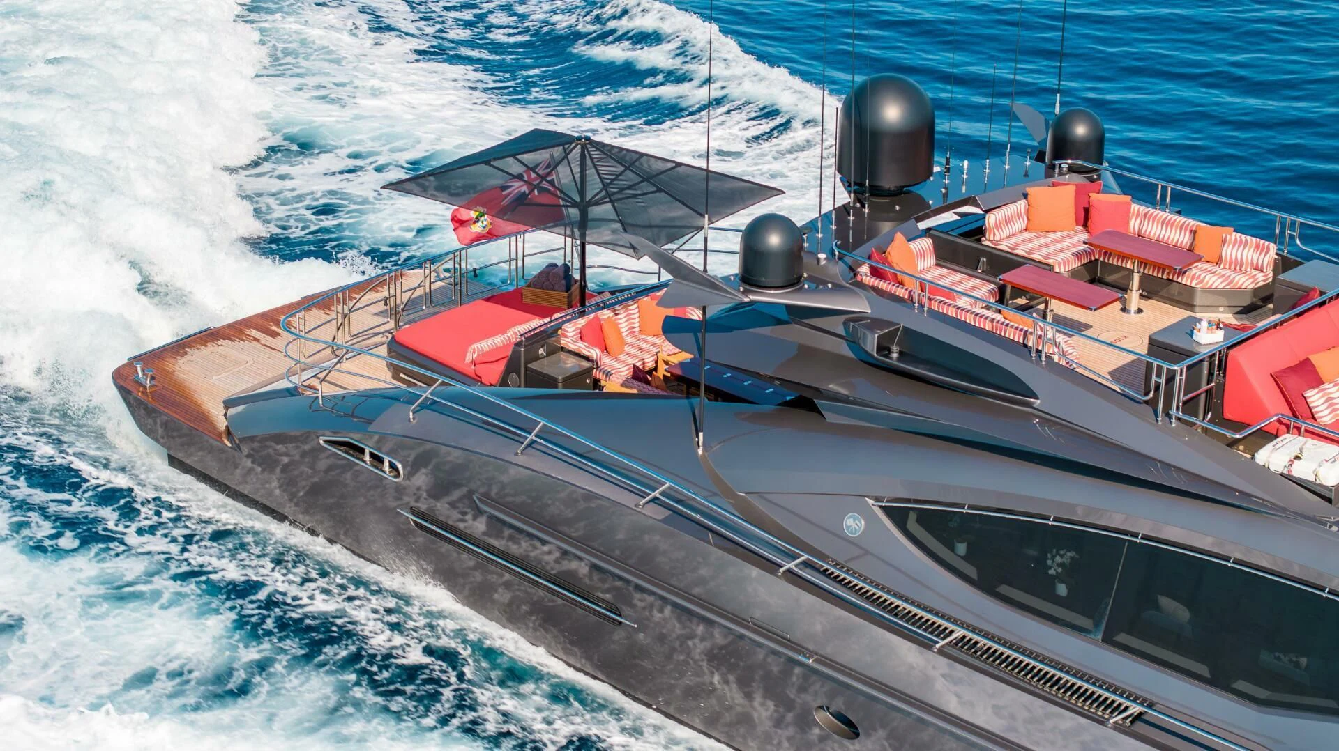 a ship on the water aboard KJOS Yacht for Charter