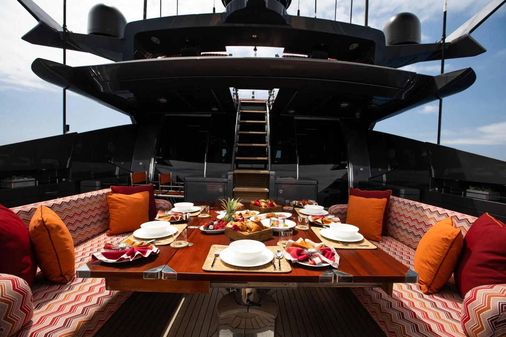 a boat on the water aboard KJOS Yacht for Charter