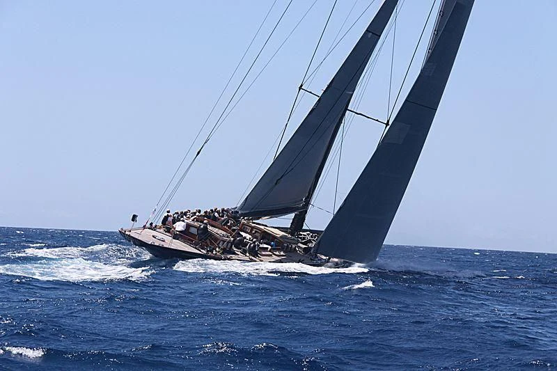 a boat sailing on the sea aboard LIONHEART Yacht for Sale