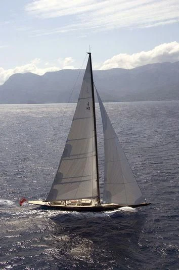 a sailboat on the water aboard LIONHEART Yacht for Sale
