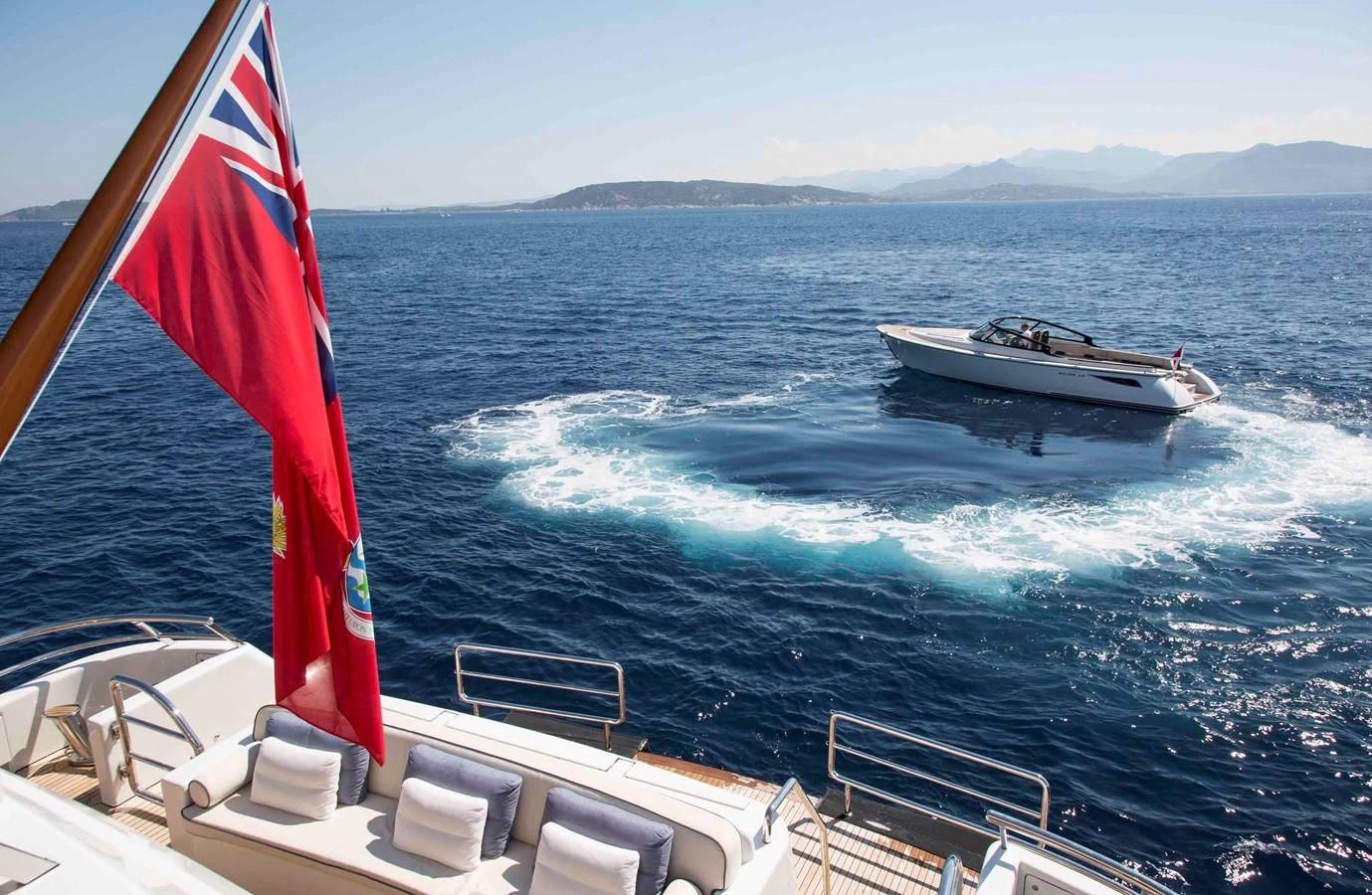 a boat sailing on the sea aboard KAMALAYA Yacht for Sale