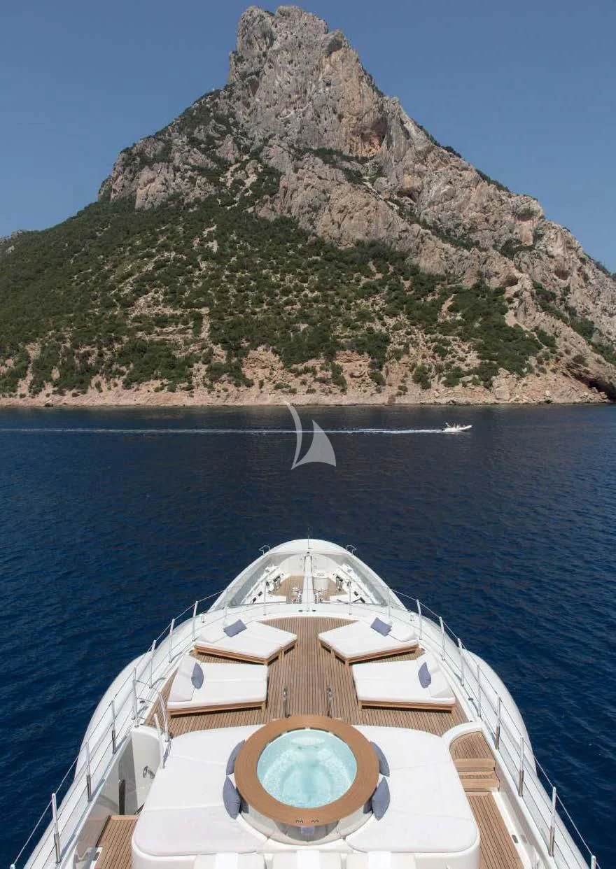 a boat on the water aboard KAMALAYA Yacht for Sale