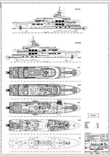 diagram aboard KAMALAYA Yacht for Sale