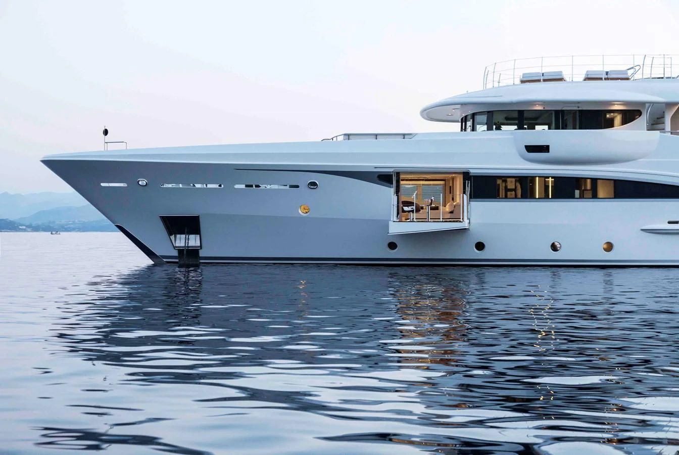 a boat on the water aboard KAMALAYA Yacht for Sale