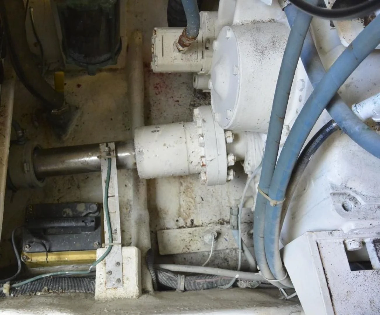 a close-up of a machine aboard DOG HOUSE Yacht for Sale