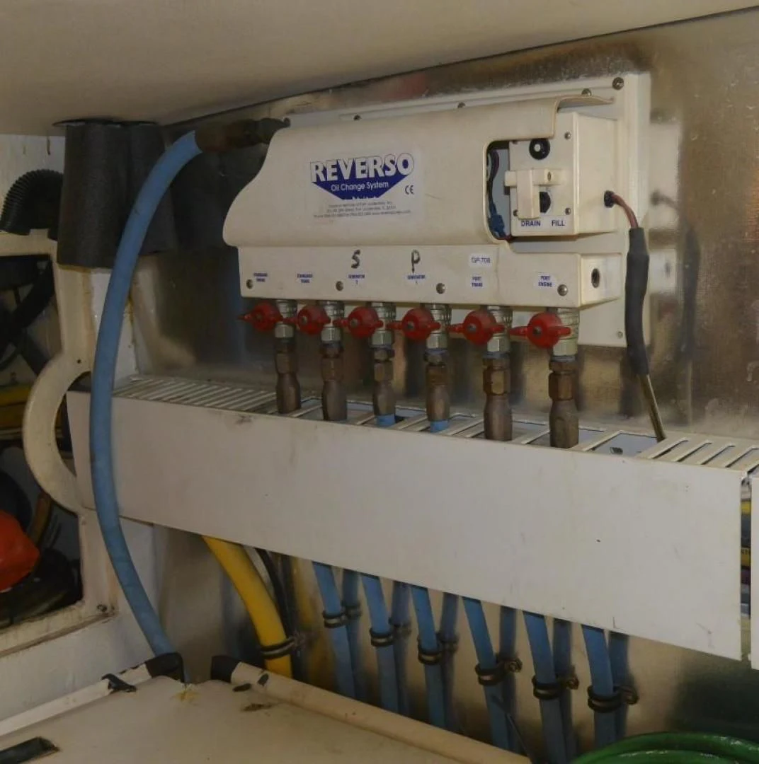 a machine with wires aboard DOG HOUSE Yacht for Sale