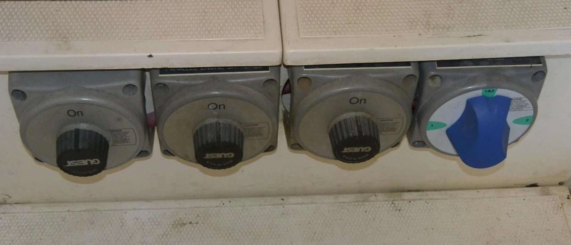 a group of metal containers aboard DOG HOUSE Yacht for Sale