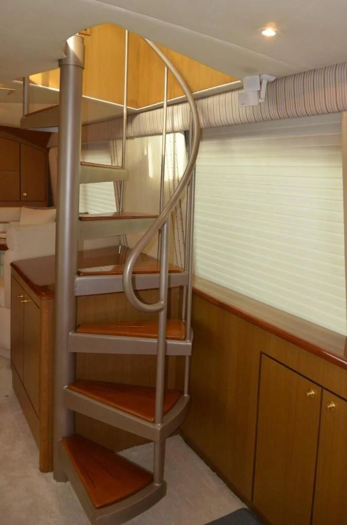 a ladder in a room aboard DOG HOUSE Yacht for Sale