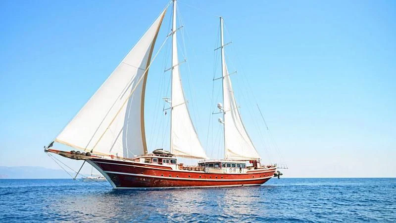 a sailboat on the water aboard KAPTAN KADIR Yacht for Sale