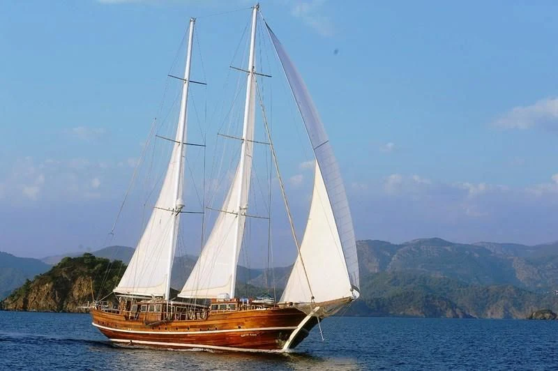 a sailboat on the water aboard KAPTAN KADIR Yacht for Sale