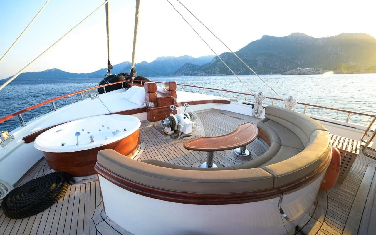 a boat on the water aboard KAPTAN KADIR Yacht for Sale