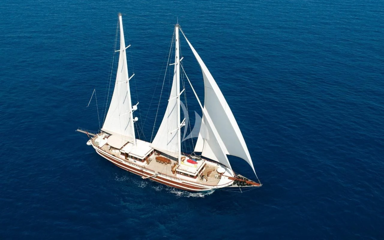 a sailboat on the water aboard KAPTAN KADIR Yacht for Sale