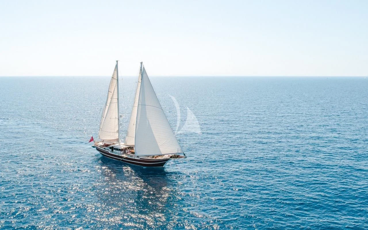 a sailboat on the water aboard KAPTAN KADIR Yacht for Sale