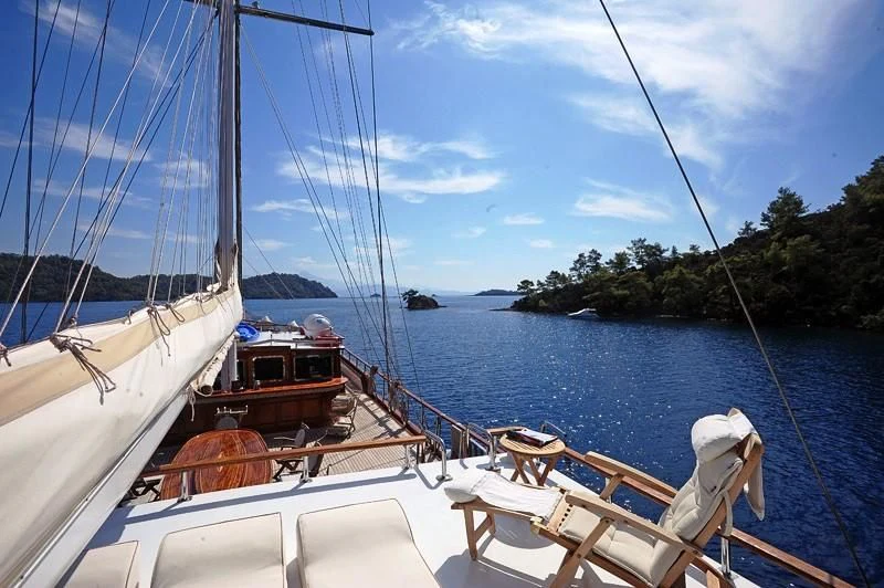a group of boats on a body of water aboard KAPTAN KADIR Yacht for Sale