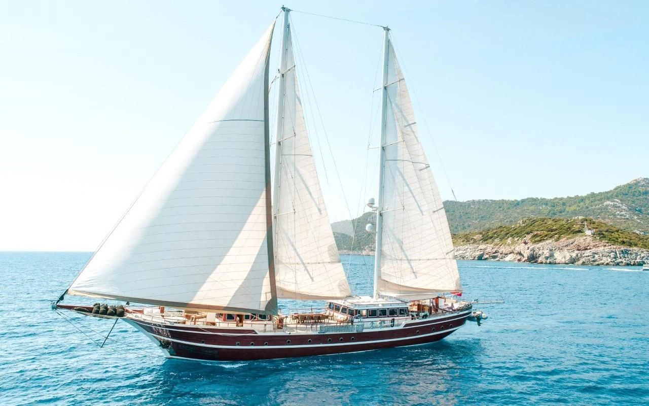 a sailboat on the water aboard KAPTAN KADIR Yacht for Sale