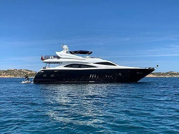 a boat on the water aboard INFINITY I Yacht for Sale