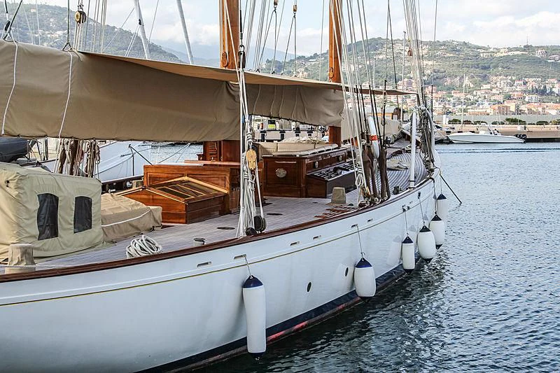 a boat on the water aboard DORIANA Yacht for Sale