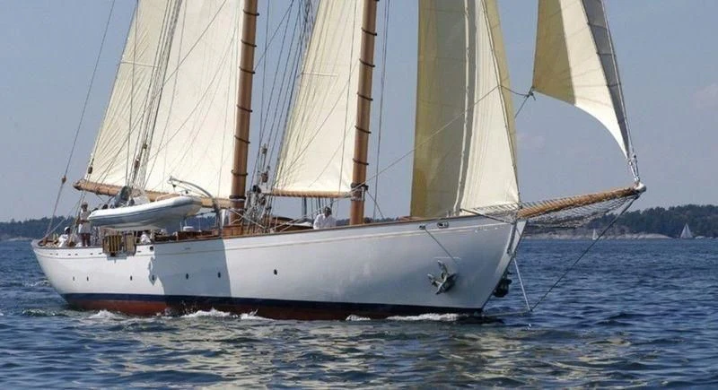 a sailboat on the water aboard DORIANA Yacht for Sale
