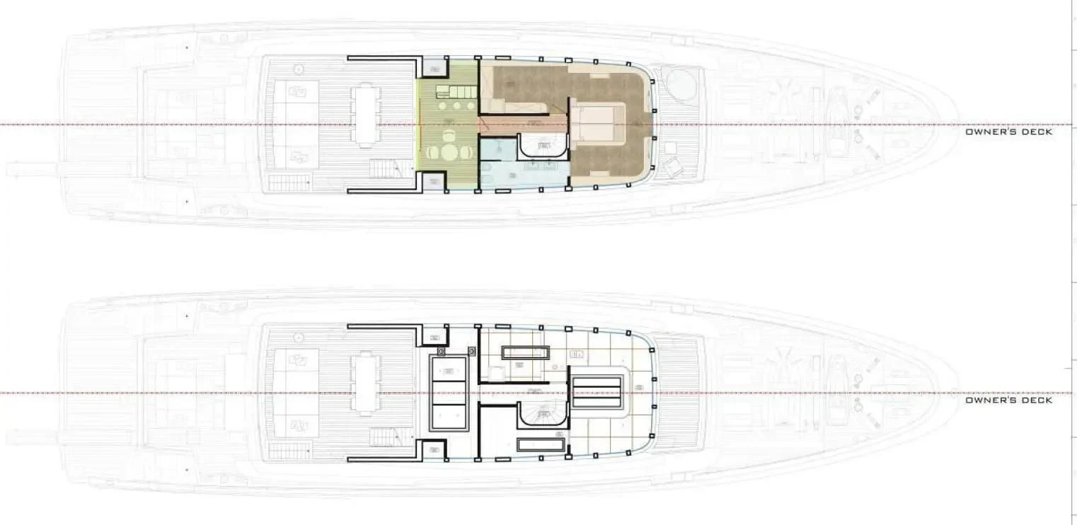 diagram, engineering drawing aboard RENATA Yacht for Sale