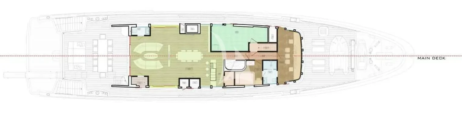 diagram aboard RENATA Yacht for Sale