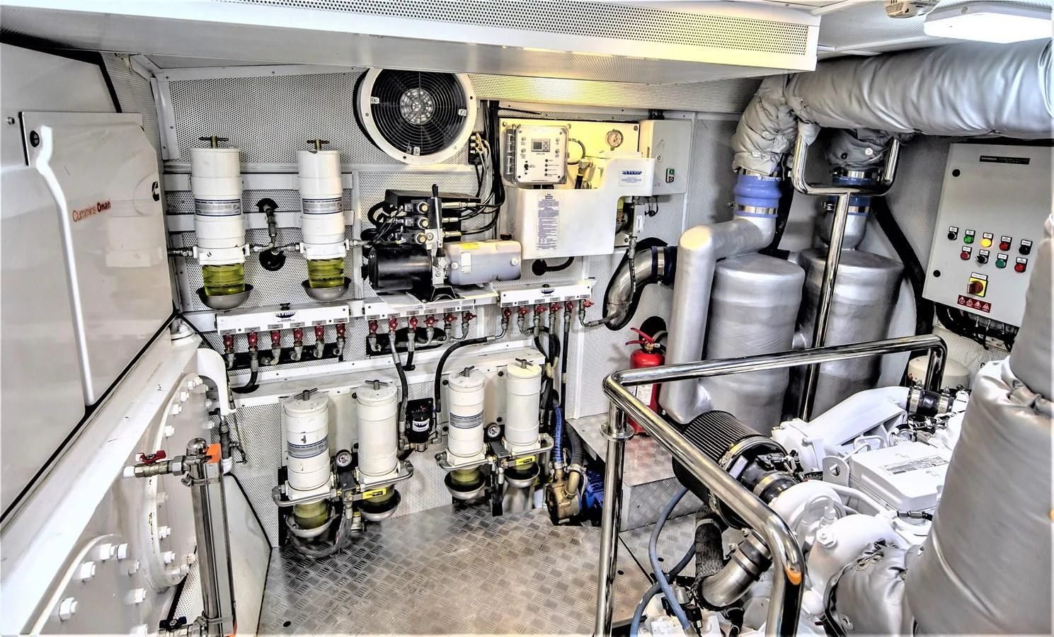 a room with machinery aboard BERING 70 RA Yacht for Sale