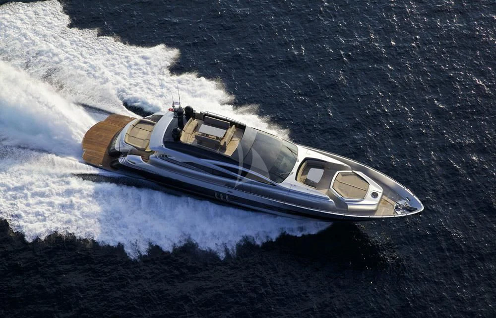 a high angle view of a boat aboard SOLARIS Yacht for Sale