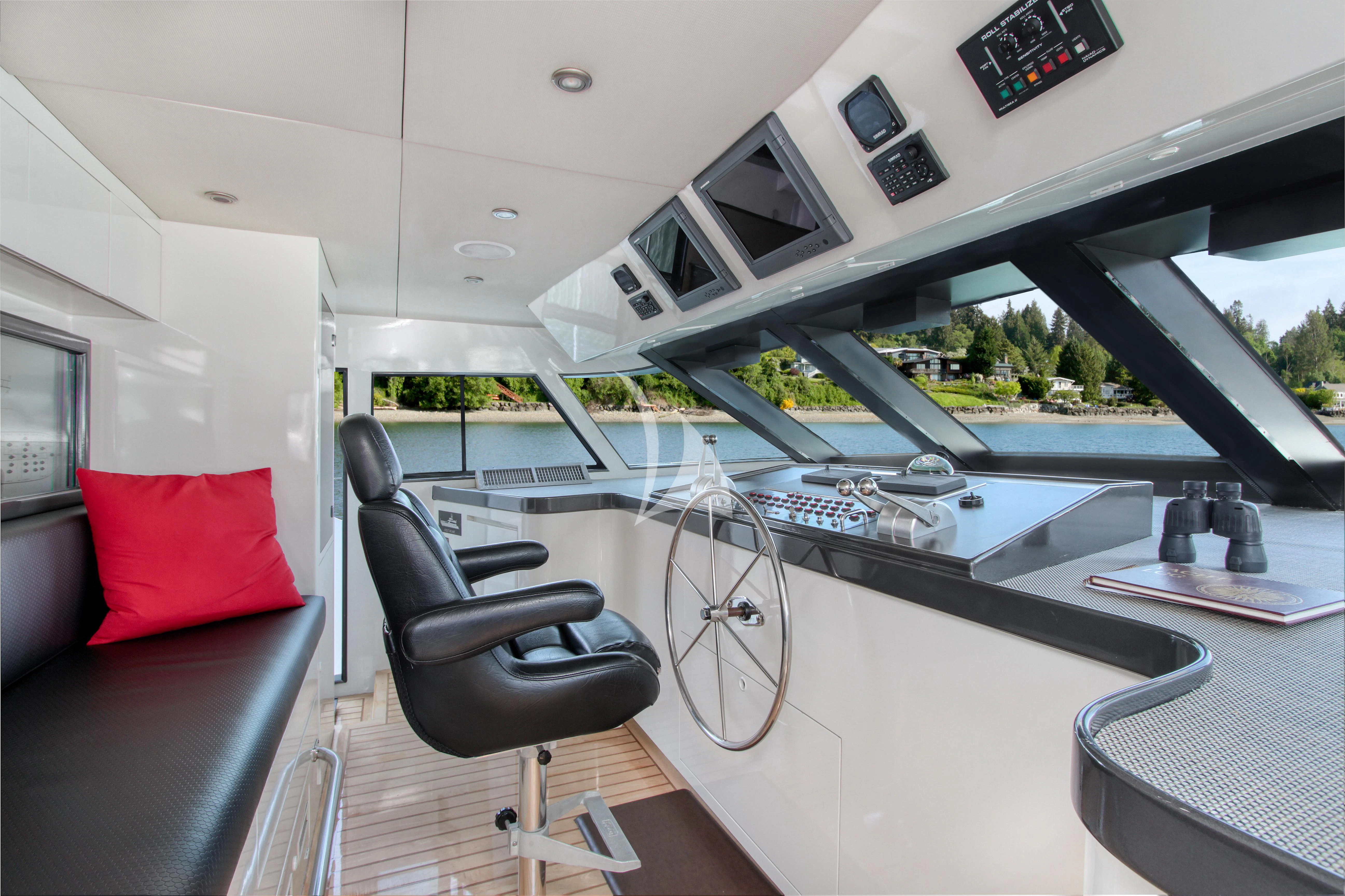 a boat on a boat aboard FIRST HOME Yacht for Sale
