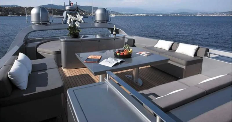 a boat on the water aboard MUSE Yacht for Sale