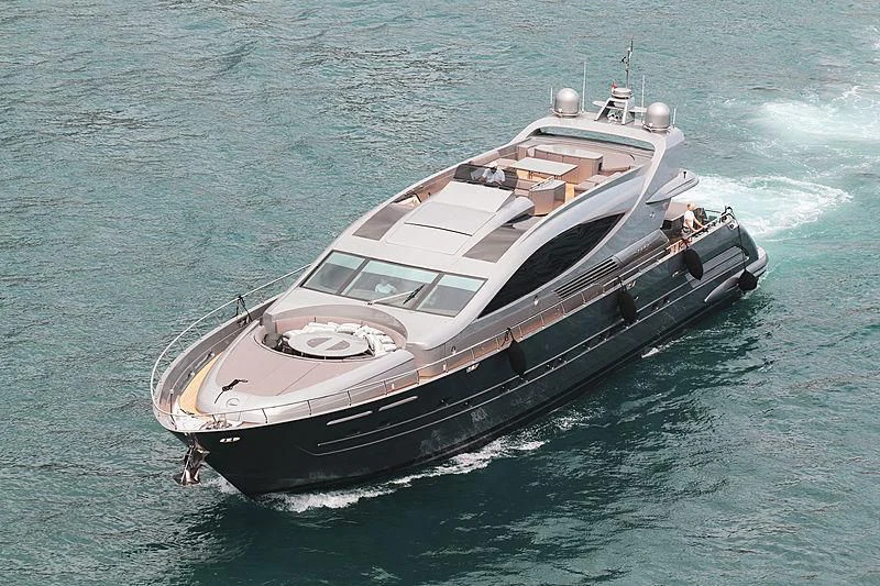 a boat in the water aboard MUSE Yacht for Sale