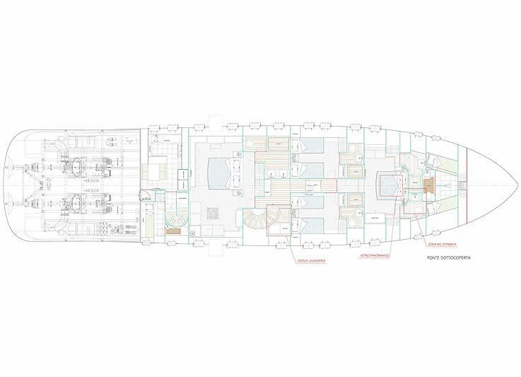 diagram aboard MUSE Yacht for Sale