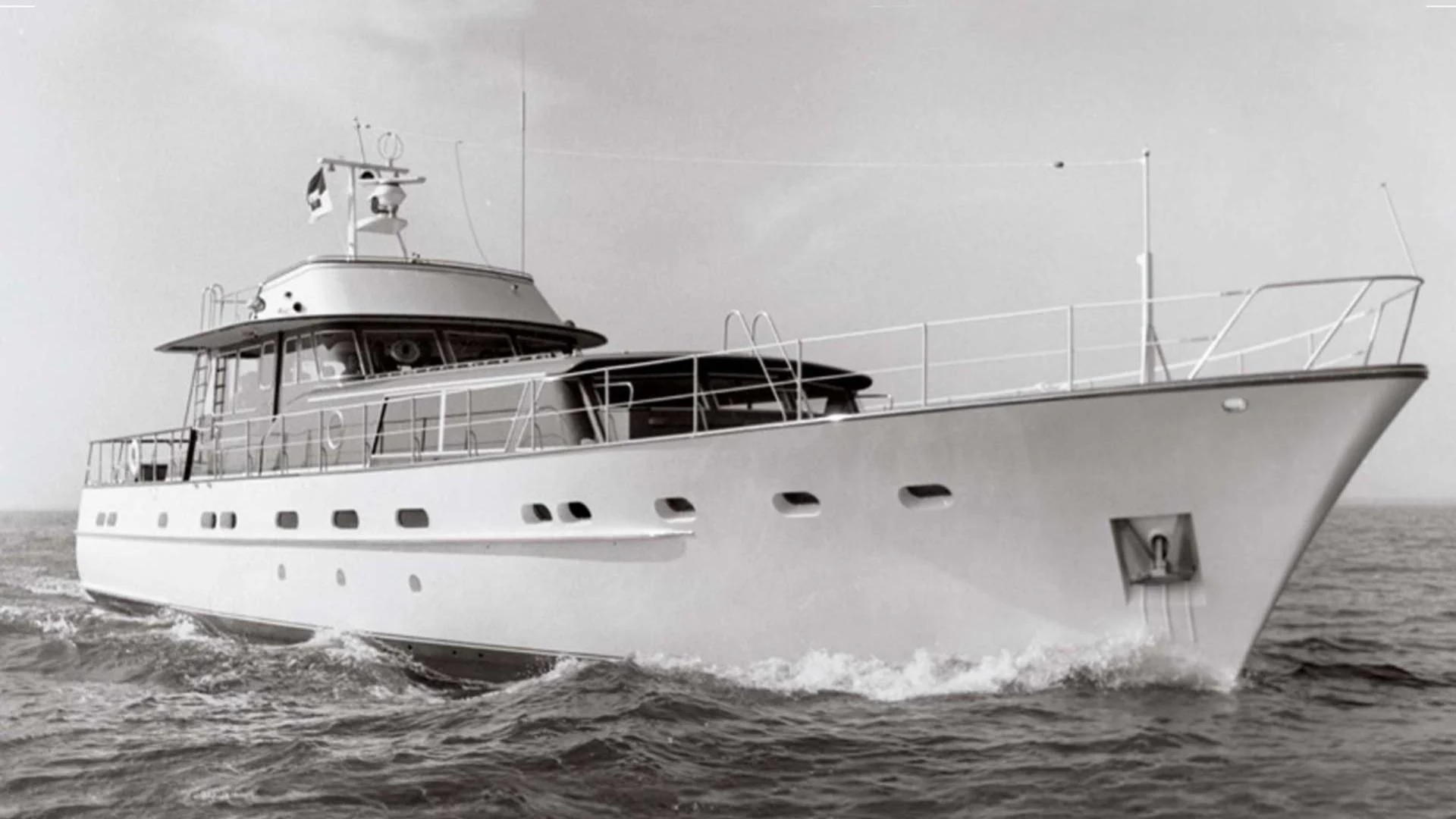 a large boat on the water aboard MAGICA STELLA Yacht for Sale