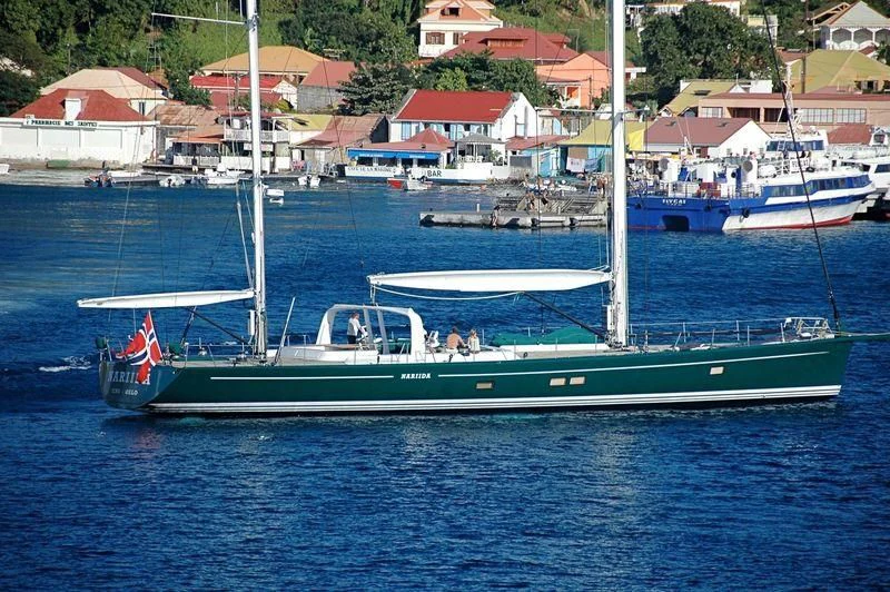 a boat in the water aboard NARIIDA Yacht for Sale