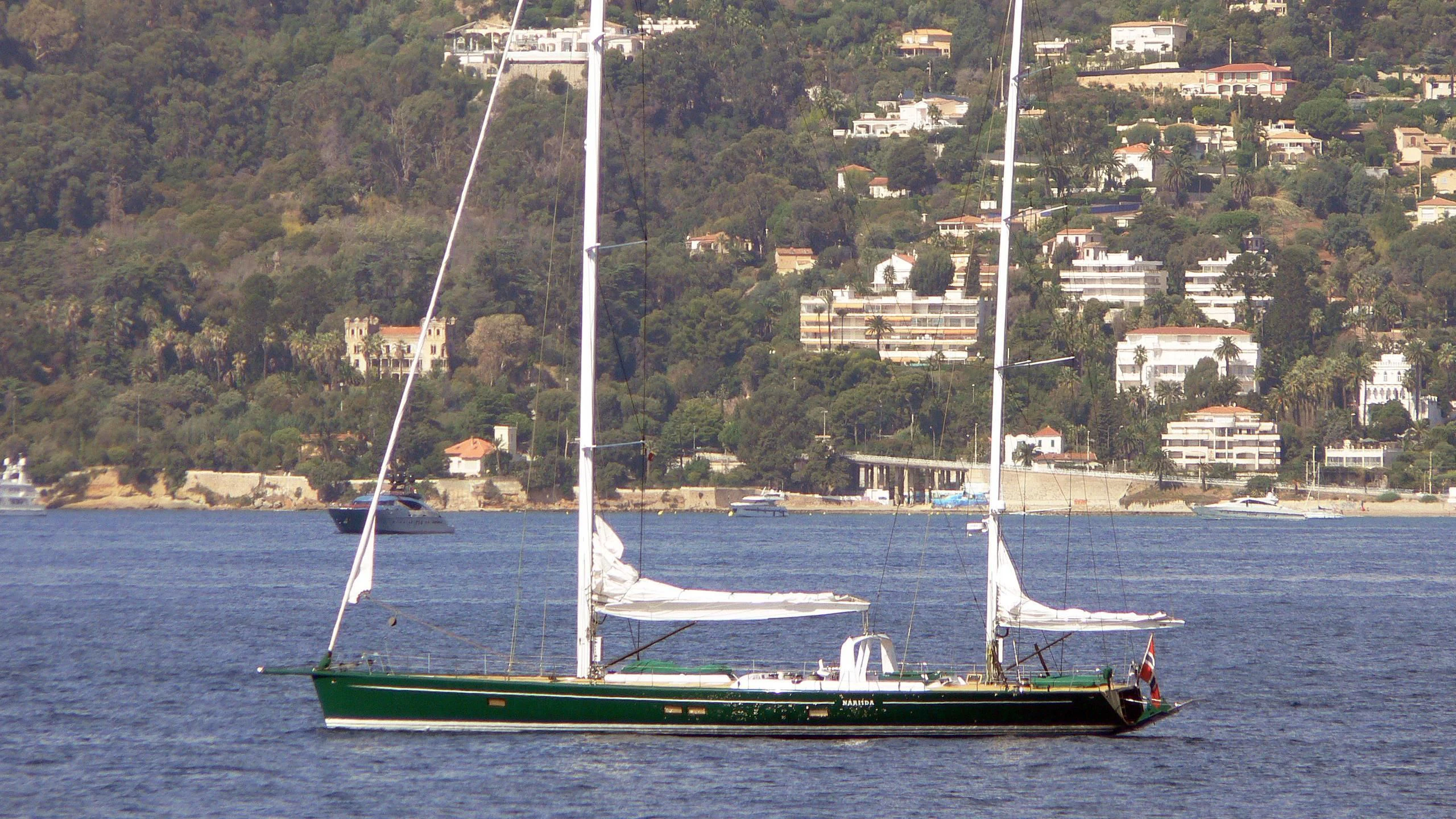 a sailboat on the water aboard NARIIDA Yacht for Sale