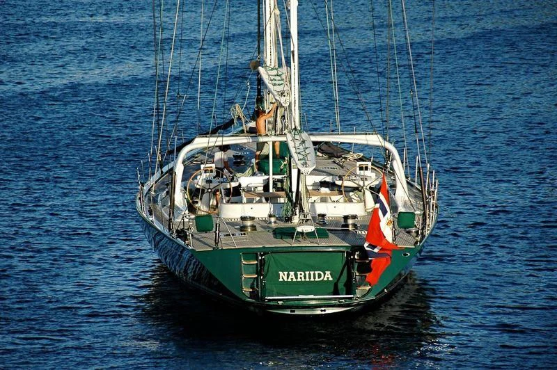 a boat in the water aboard NARIIDA Yacht for Sale