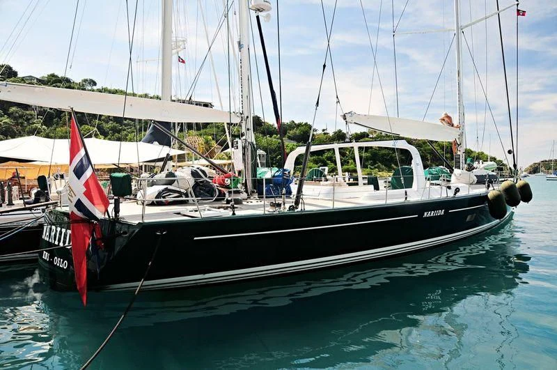 a boat in the water aboard NARIIDA Yacht for Sale