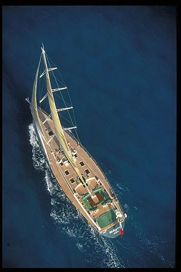 a boat in the water aboard NARIIDA Yacht for Sale