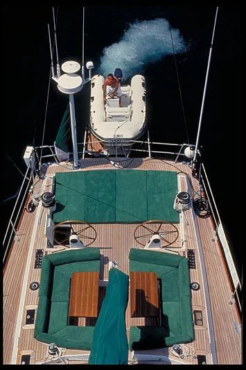 a person on a ferris wheel aboard NARIIDA Yacht for Sale