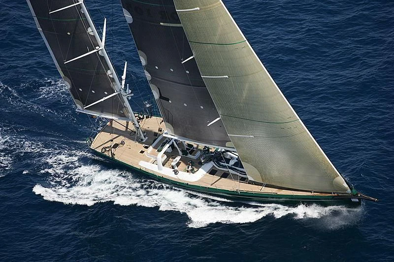 a sailboat on the water aboard NARIIDA Yacht for Sale