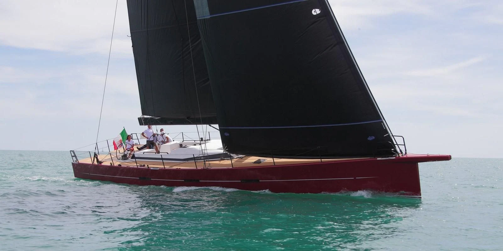 a boat in the water aboard RED CARPET Yacht for Sale