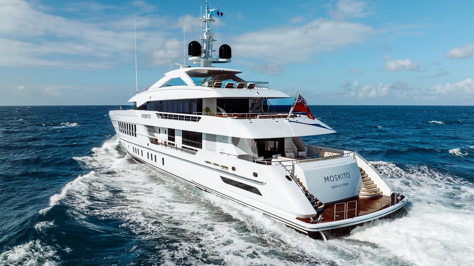 a boat on the water aboard MOSKITO Yacht for Sale