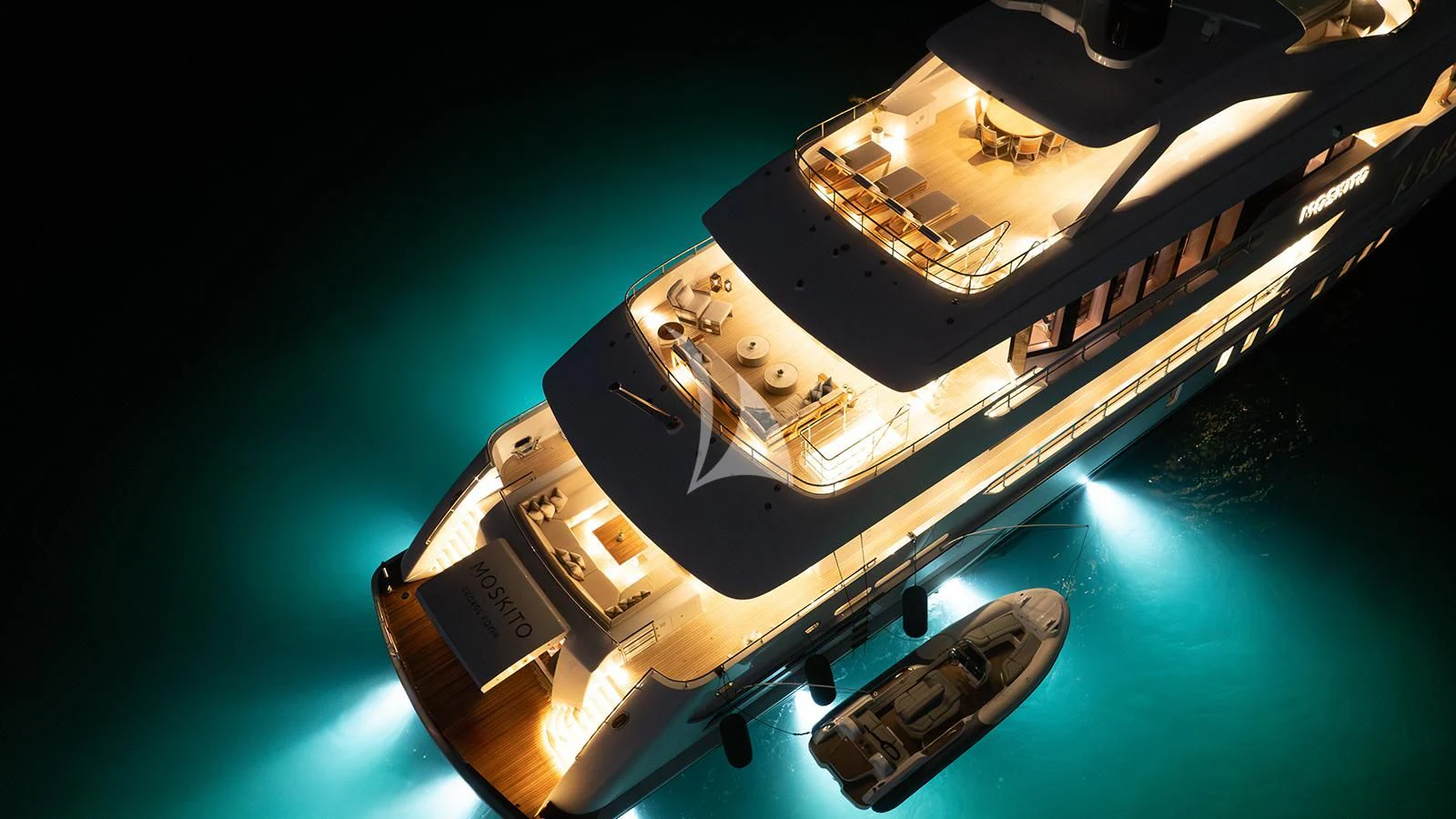 a space ship in space aboard MOSKITO Yacht for Sale