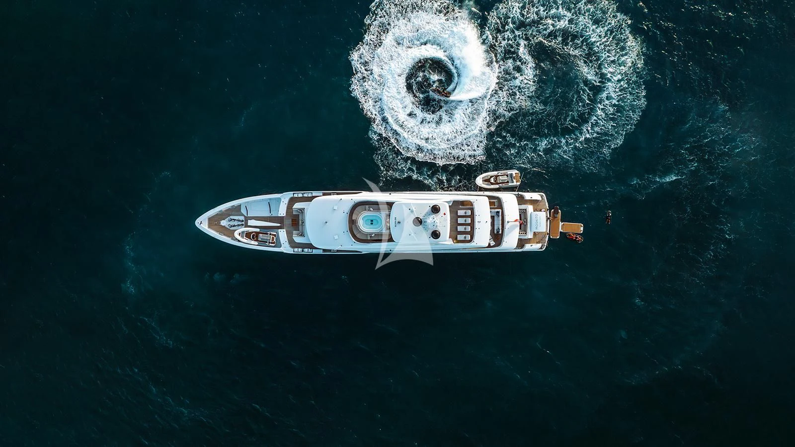 a space ship in space aboard MOSKITO Yacht for Sale