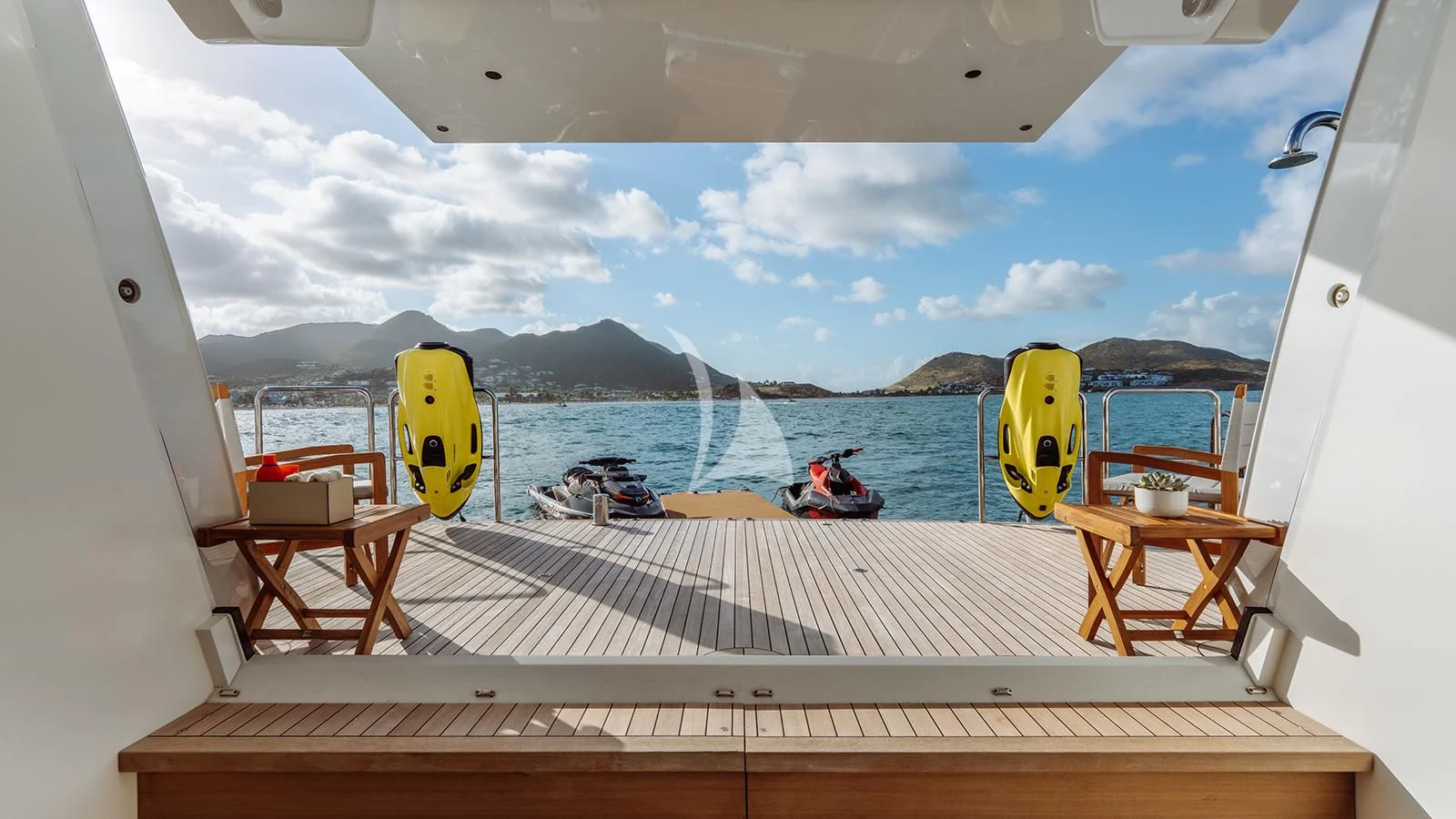 a boat on the water aboard MOSKITO Yacht for Sale