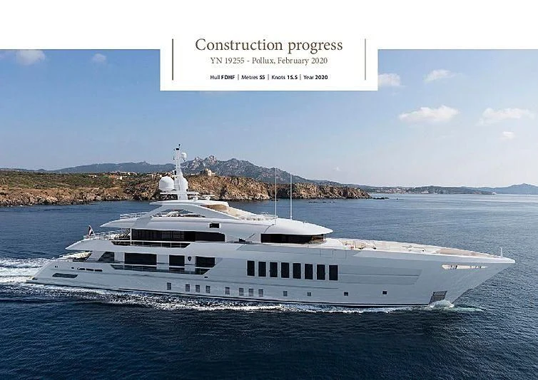 a white yacht in the water aboard MOSKITO Yacht for Sale