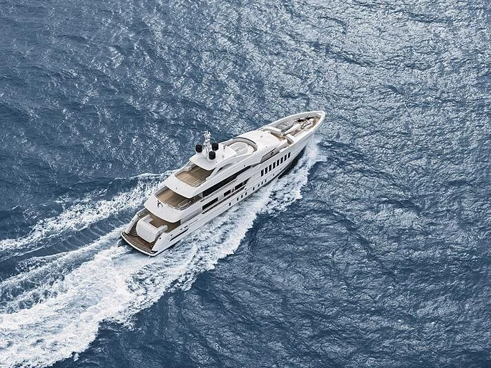 a ship in the water aboard MOSKITO Yacht for Sale