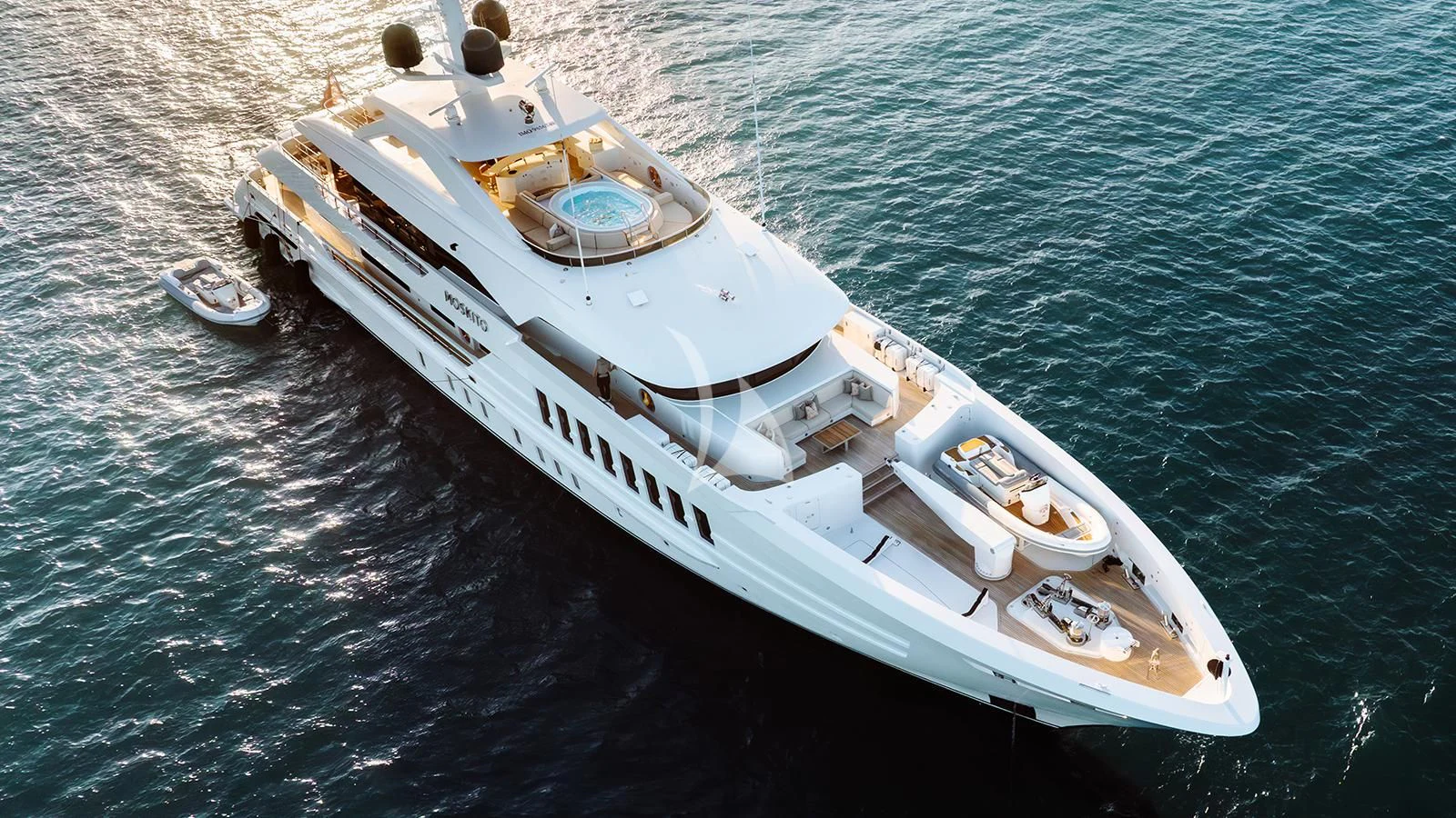 a boat on the water aboard MOSKITO Yacht for Sale